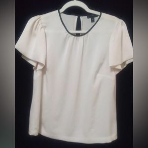 J Crew cream colored blouse